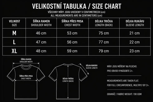 NØIRTEK regular tričko – BUILT FOR THE AFTER
