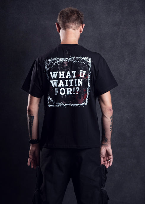 REGULAR T-SHIRT – GOLPE × NØIRTEK „WHAT U WAITIN FOR!?”