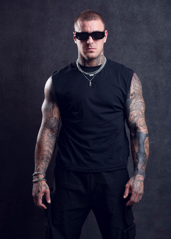 MEN’S CROP TOP – INHALE THE SCHRANZ