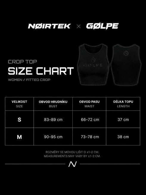 WOMEN’S CROP TOP – GOLPE × NØIRTEK