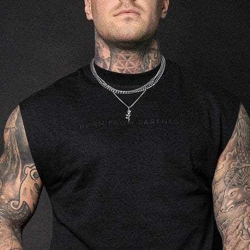 NØIRTEK Mens Oversized Tee "BORN FROM DARKNESS"